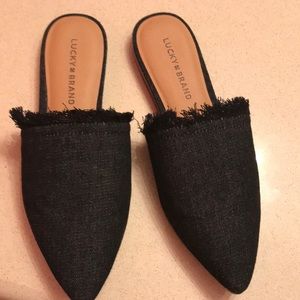 Lucky Brand Denim Slides